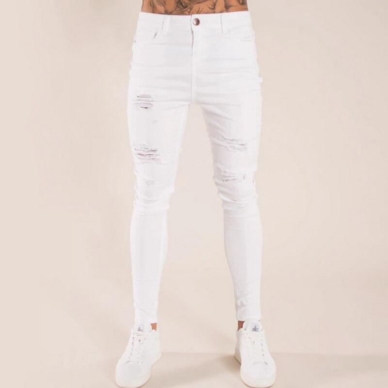 Strefa Outlet | Męskie Jeansy Slim Fit z Przetarciami