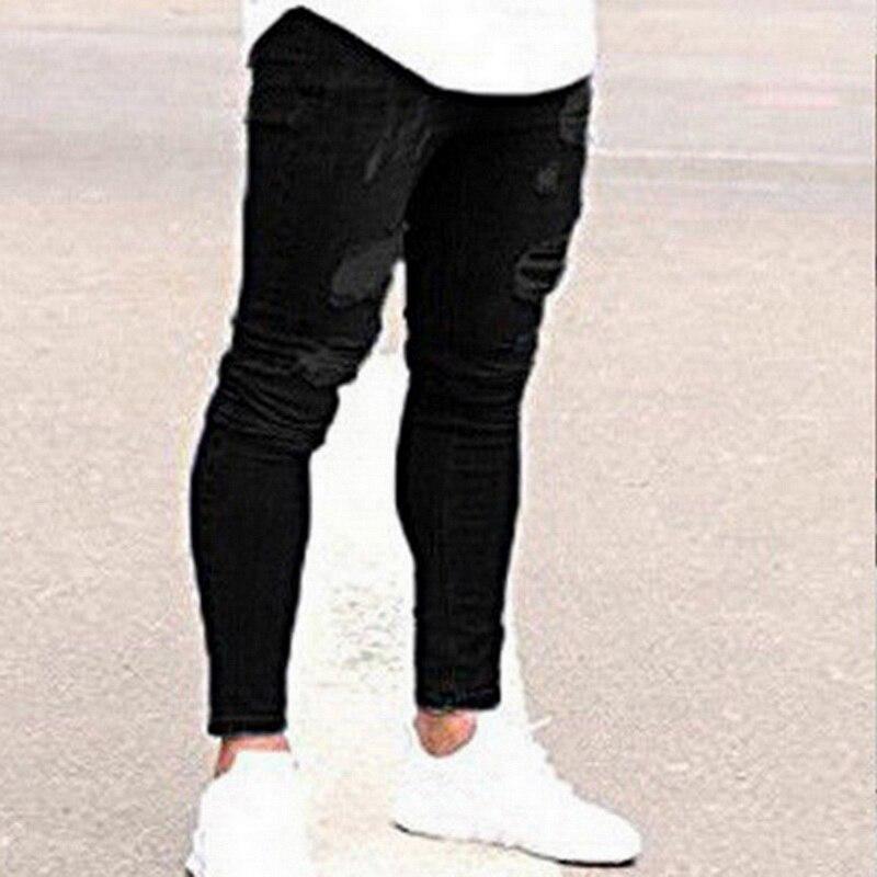 Strefa Outlet | Męskie Jeansy Slim Fit z Przetarciami